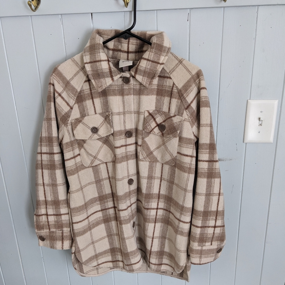 Shirt jacket plaid size xs Knox Rose